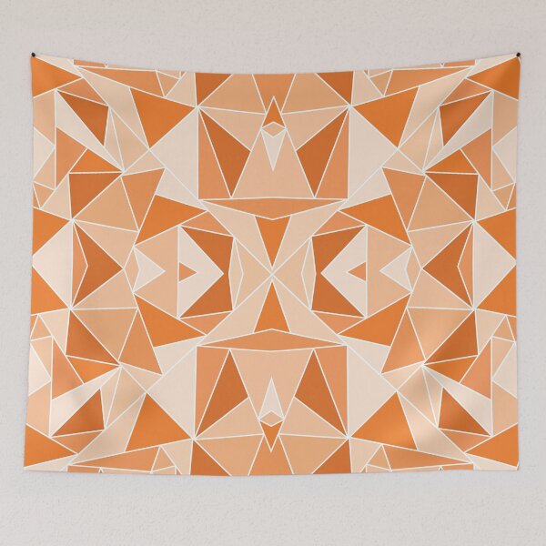 Item preview, Orange geometric pattern designed and sold by BLMcreations.