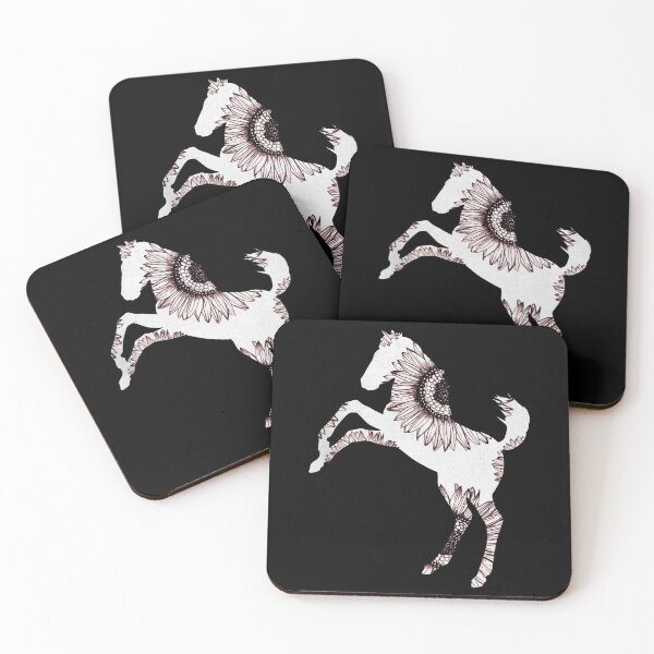 Item preview, Mustang Horse Sunflower Pattern designed and sold by SoccaTamam.