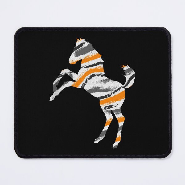 Item preview, Mustang Horse Watercolor Stripes designed and sold by SoccaTamam.