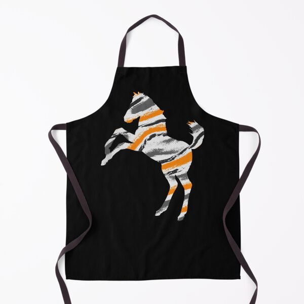 Item preview, Mustang Horse Watercolor Stripes designed and sold by SoccaTamam.