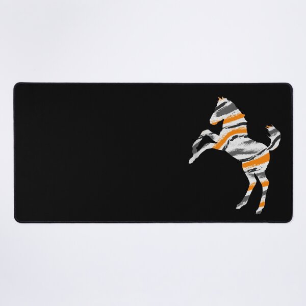 Item preview, Mustang Horse Watercolor Stripes designed and sold by SoccaTamam.