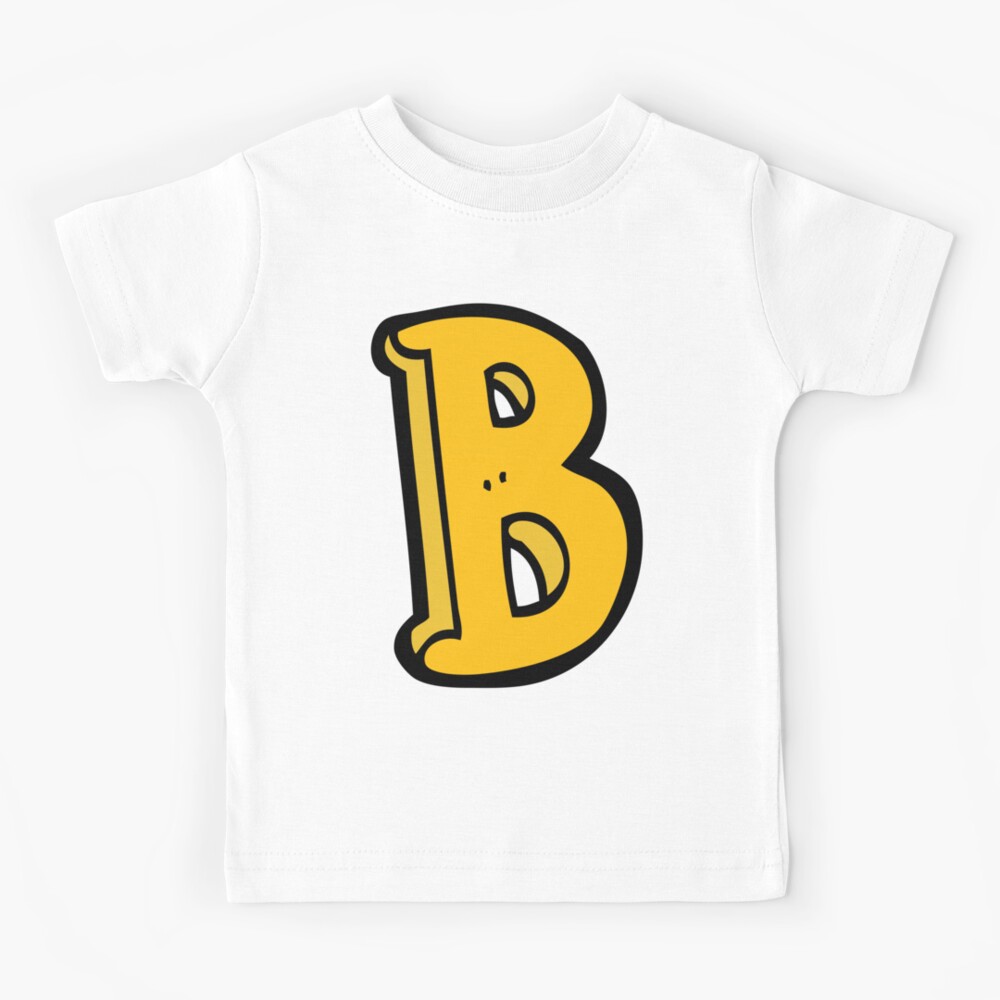 "cartoon Letter B Sticker " Kids T-Shirt By BELYS | Redbubble