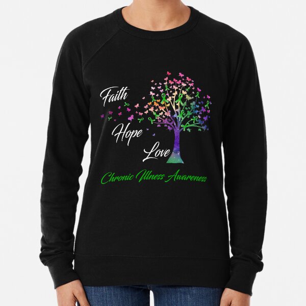 Item preview, Ribbon Tree Faith Hope Love Chronic Illness Awareness designed and sold by Tadmab.