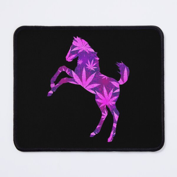Item preview, Mustang Horse Psychedelic Weed Pattern designed and sold by SoccaTamam.