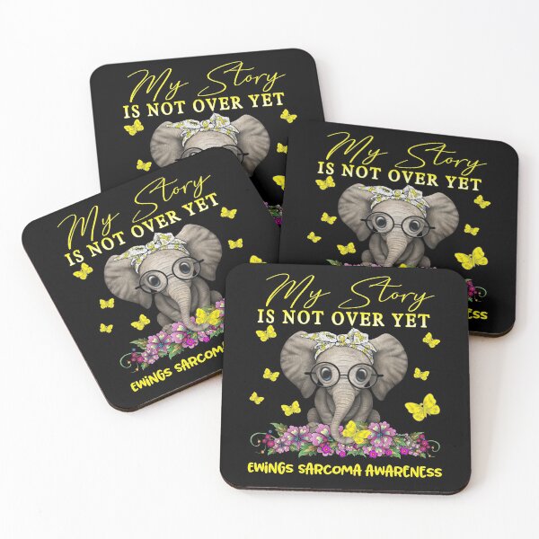 Item preview, Cute Elephant My Story Is Not Over Yet Ewings Sarcoma Awareness designed and sold by Adropine.
