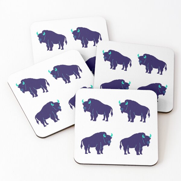 Item preview, Dark Cold Blue Buffalo designed and sold by jennyblairarts.