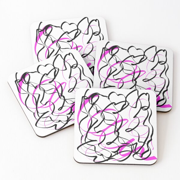 Artikelvorschau, Doodle schwarze und rosa Tinte entworfen und verkauft von LinaKarolina13.