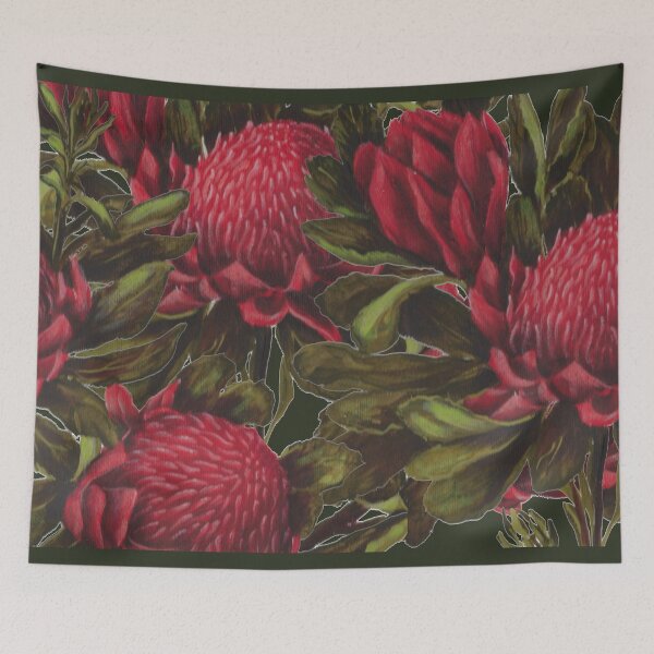 Item preview, Hand Painted Waratahs ~ Stunning Australian Flower designed and sold by Violet Grant.