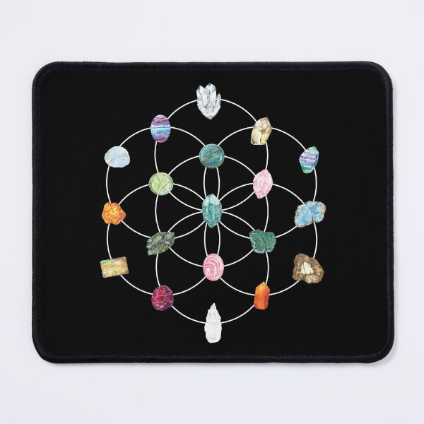 Item preview, Crystals on a Seed of Life Grid designed and sold by TheMurphyGirl.