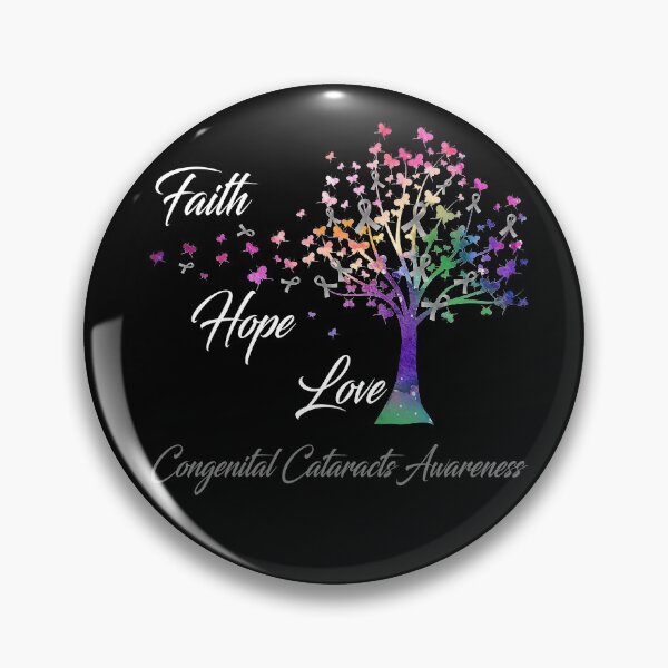 Item preview, Ribbon Tree Faith Hope Love Congenital Cataracts Awareness designed and sold by Tadmab.