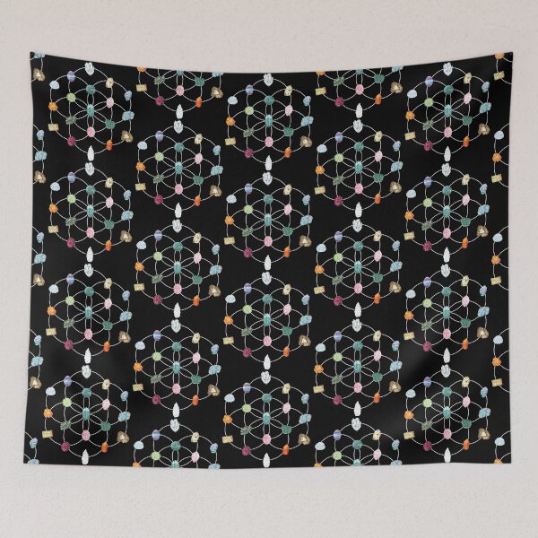 Item preview, Crystals on a Seed of Life Grid designed and sold by TheMurphyGirl.