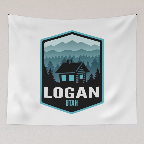 Item preview, Logan Utah Mountain Town Cabin designed and sold by HalpinDesign.