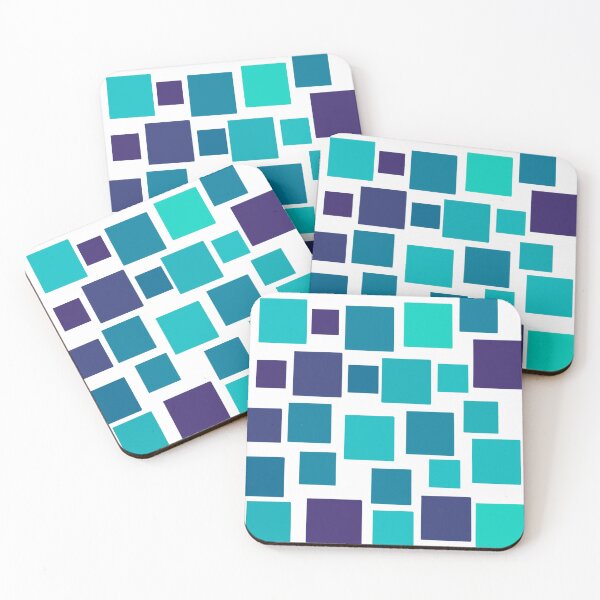Item preview, Green and Blue Squares designed and sold by jennyblairarts.