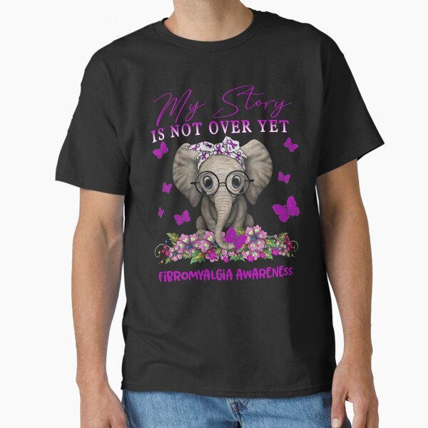 Item preview, Cute Elephant My Story Is Not Over Yet Fibromyalgia Awareness designed and sold by Adropine.
