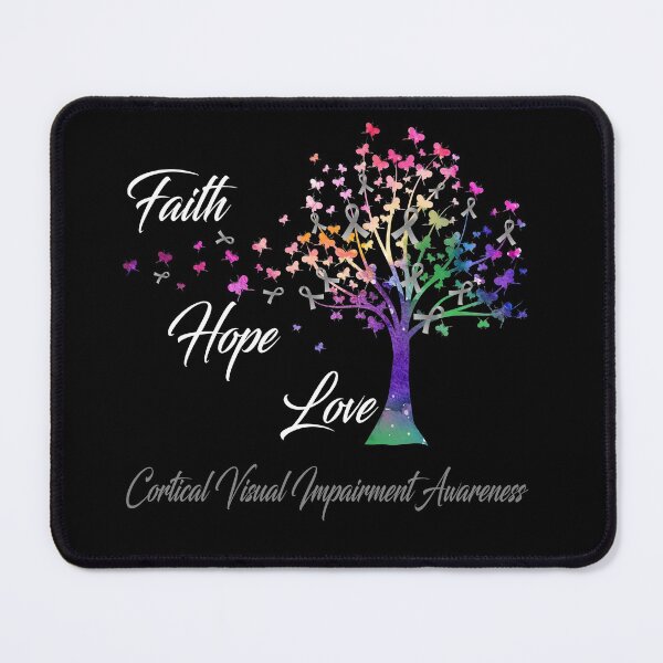 Item preview, Ribbon Tree Faith Hope Love Cortical Visual Impairment Awareness designed and sold by Tadmab.