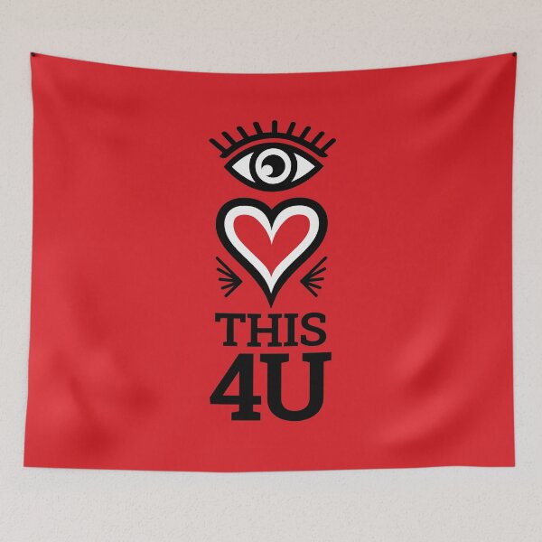 Item preview, Eye Heart This 4 U (red) - Cool designed and sold by OddPop.