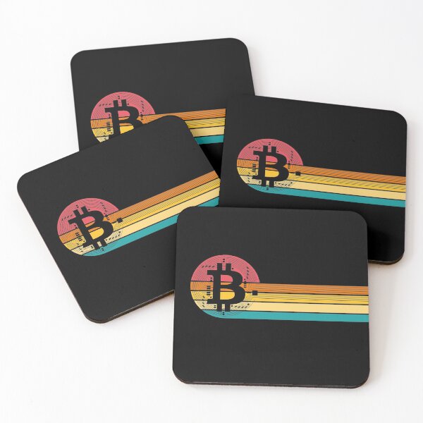 Item preview, Bitcoin cryptocurrency sunset retro designed and sold by retrippy.