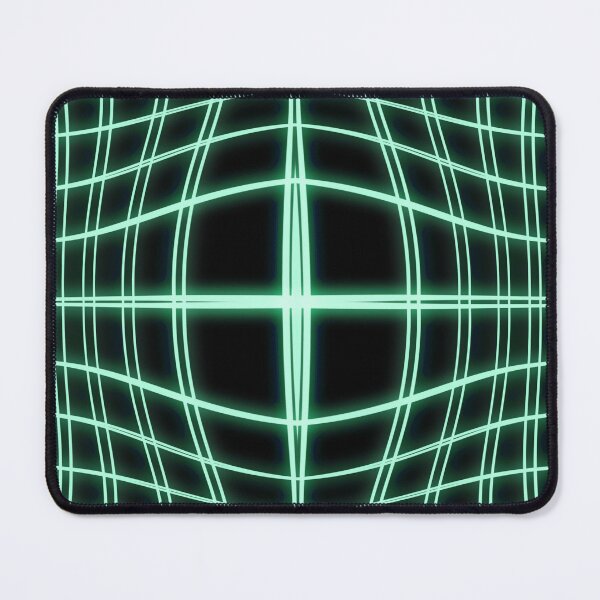 Item preview, Glowing Grid Illusion Design Green designed and sold by robinsegg.