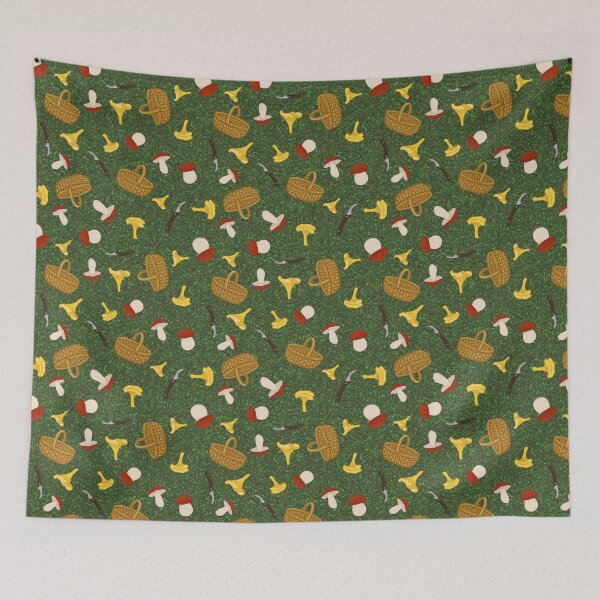Item preview, Mushroom Hunting Dark Green designed and sold by TursiArt.