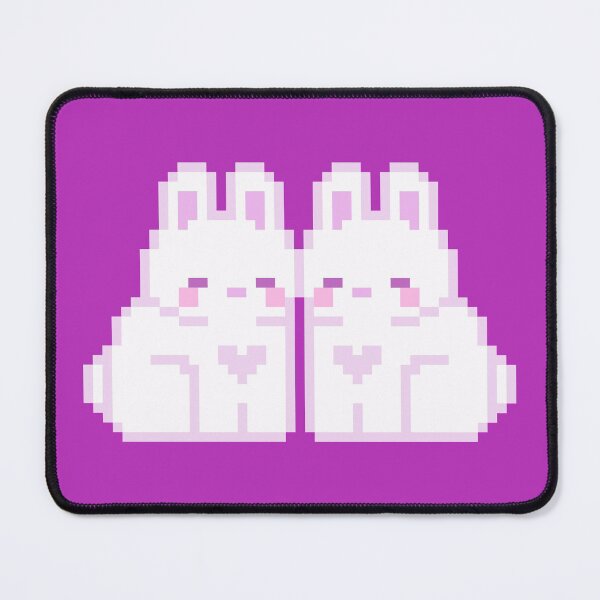 Item preview, Two Pink Love Bunnies designed and sold by rin3d .