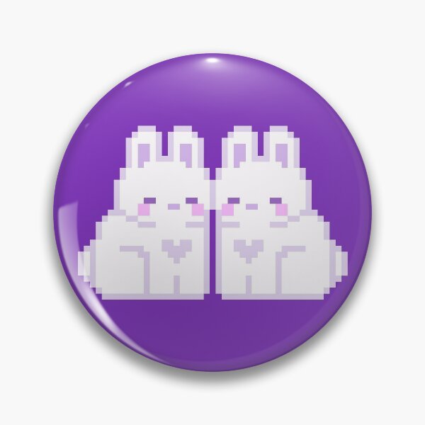 Item preview, Two Purple Love Bunnies designed and sold by rin3d .