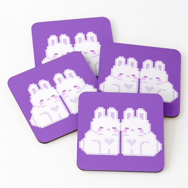 Item preview, Two Purple Love Bunnies designed and sold by rin3d .