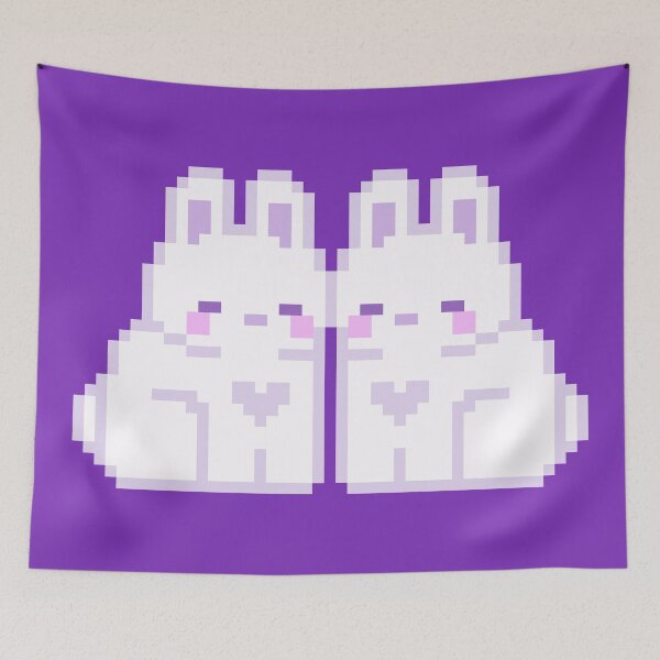 Item preview, Two Purple Love Bunnies designed and sold by rin3d .