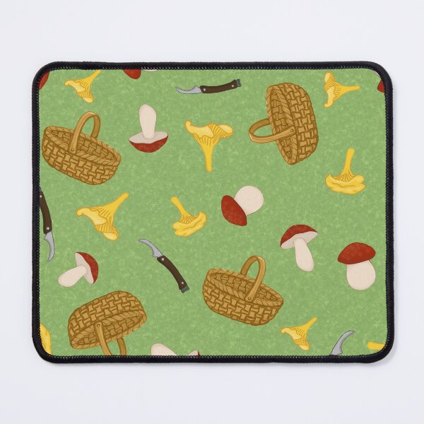Item preview, Mushroom Hunting Light Green designed and sold by TursiArt.
