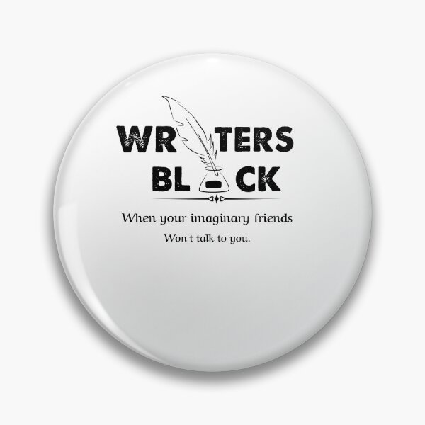 Item preview, Writers block, funny imaginary Friends author, writer designed and sold by POPLIN ⭐ ⭐ ⭐ ⭐ ⭐.