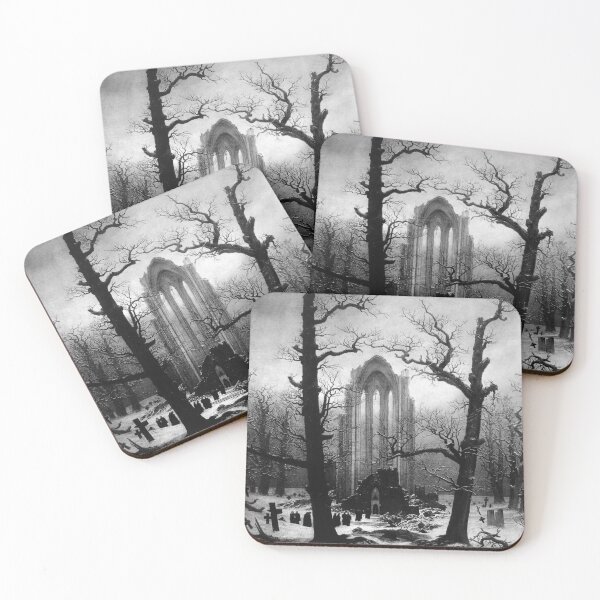 Item preview, Caspar David Friedrich's Monastery Graveyard in the Snow designed and sold by mosfunky.