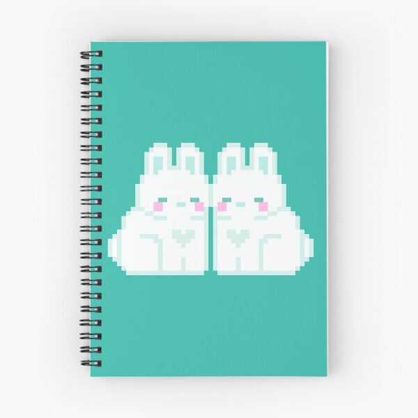 Item preview, Two Aqua Love Bunnies designed and sold by rin3d .