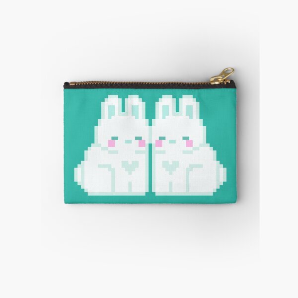 Item preview, Two Aqua Love Bunnies designed and sold by rin3d .