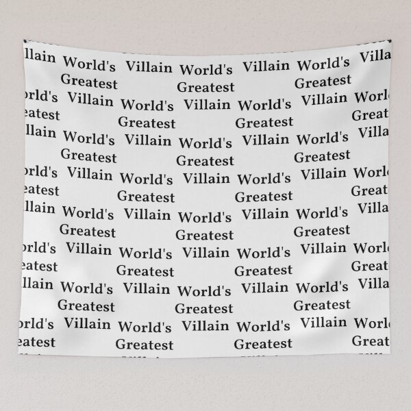 Item preview, World's Greatest Villain - Black on White designed and sold by Saanis.