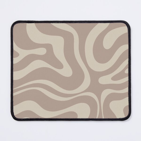 Item preview, Liquid Swirl Retro Abstract Pattern in Creamy Cocoa designed and sold by kierkegaard.