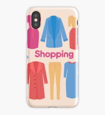 Shopping and Beauty Set in Flat Design iPhone Case