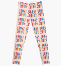 Shopping and Beauty Set in Flat Design Leggings