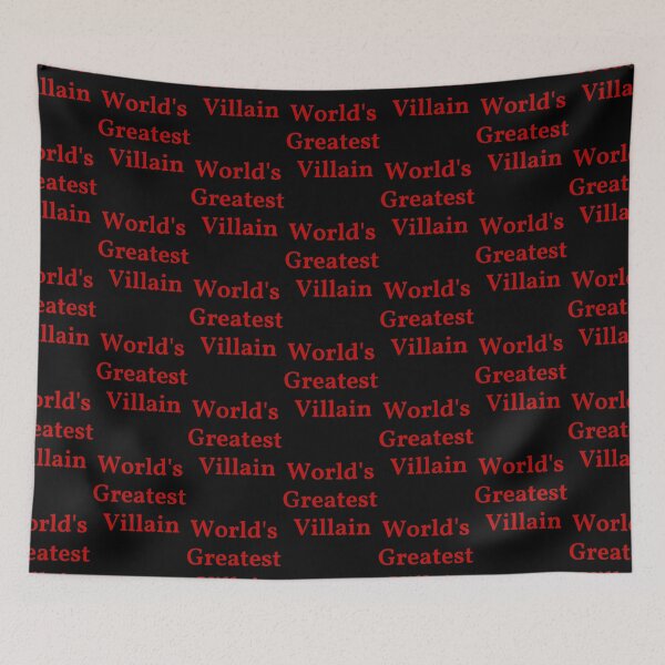 Item preview, World's Greatest Villain - Red on Black designed and sold by Saanis.