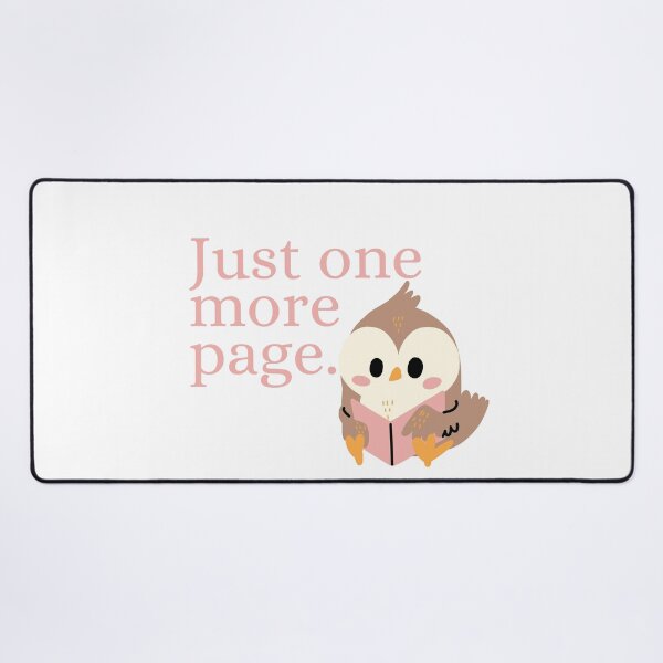 Item preview, Just one more page book reader owl designed and sold by TheWaterBirds.