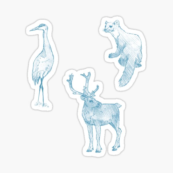 Item preview, North Canadian Wildlife Multipack (Blue) designed and sold by nocsnightsky.