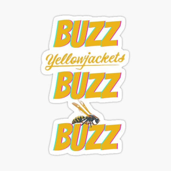 BUZZ BUZZ BUZZ Yellowjackets Sticker