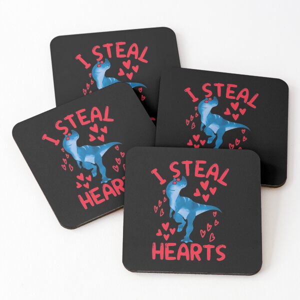 Item preview, I Steal Heart Dinosaur T rex Dino Valentines Day Lover Dinosaur Matching Gift designed and sold by Yanbus.