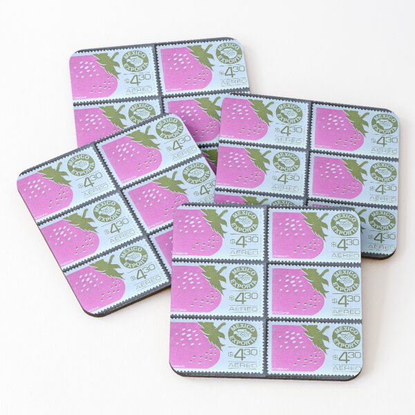 Item preview, Strawberry Mexico Exporta Vintage Postage Stamp designed and sold by Factory57.