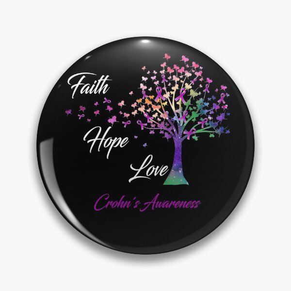 Item preview, Ribbon Tree Faith Hope Love Crohn's Awareness designed and sold by Tadmab.