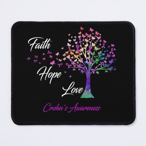 Item preview, Ribbon Tree Faith Hope Love Crohn's Awareness designed and sold by Tadmab.