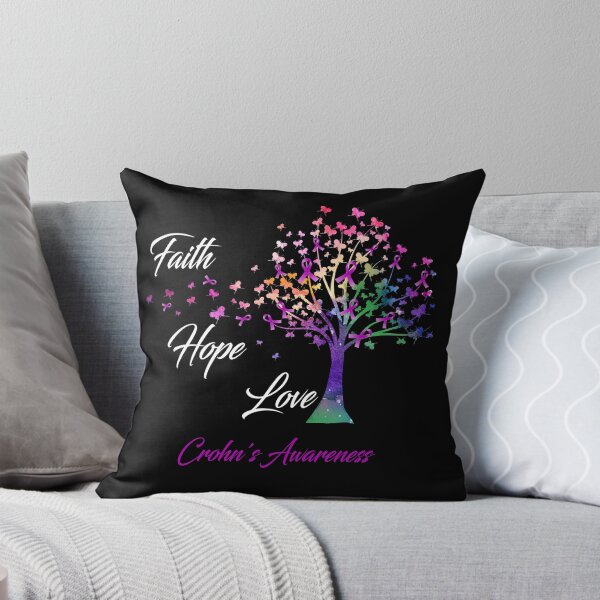 Item preview, Ribbon Tree Faith Hope Love Crohn's Awareness designed and sold by Tadmab.