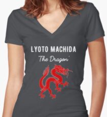 Lyoto Machida The Dragon Women's Fitted V-Neck T-Shirt