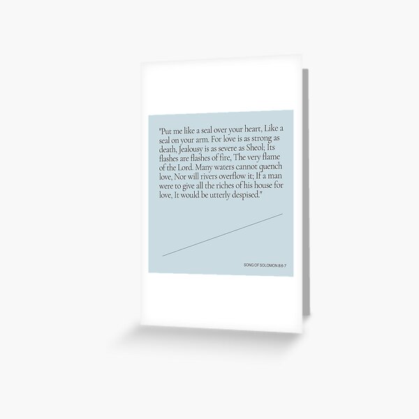 Song of Songs Greeting Card