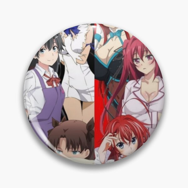 Item preview, anime waifu teams red vs black designed and sold by animedesigne4u.