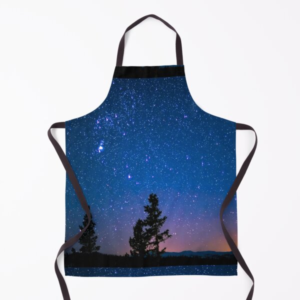 Item preview, Silhouette of Trees Beneath Starry Sky designed and sold by redbugdesigns.