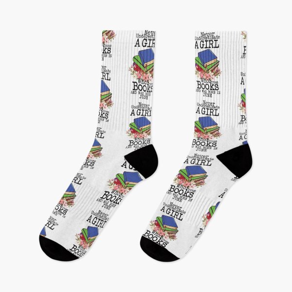 Item preview, Never Underestimate A Girl Who Loves Books And Was Born In June ,Funny Quote For intellectual girls  designed and sold by pedrored369.